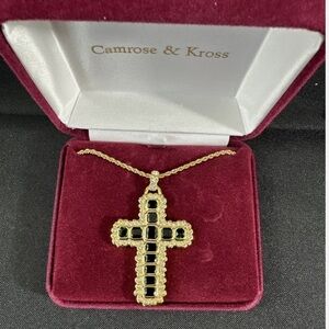 Camrose and Kross Jacqueline Kennedy Cross Necklace Jewelry